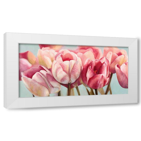 Printemps White Modern Wood Framed Art Print by Ann, Cynthia