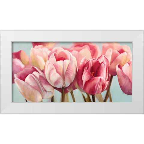 Printemps White Modern Wood Framed Art Print by Ann, Cynthia