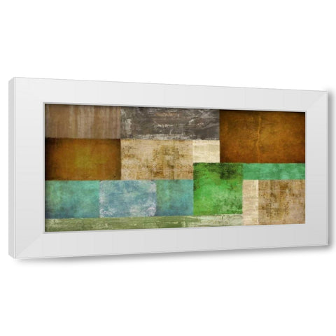 The Bush White Modern Wood Framed Art Print by Baron, Alphonse