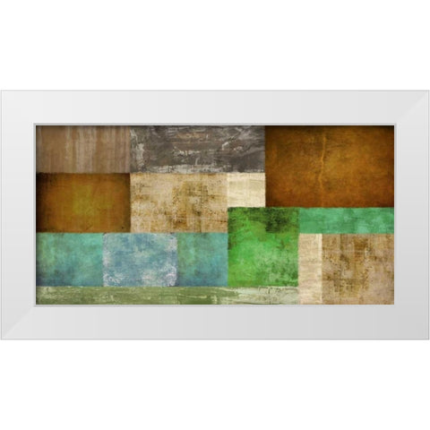 The Bush White Modern Wood Framed Art Print by Baron, Alphonse