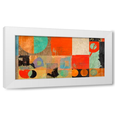 Morning Moves White Modern Wood Framed Art Print by Baron, Alphonse