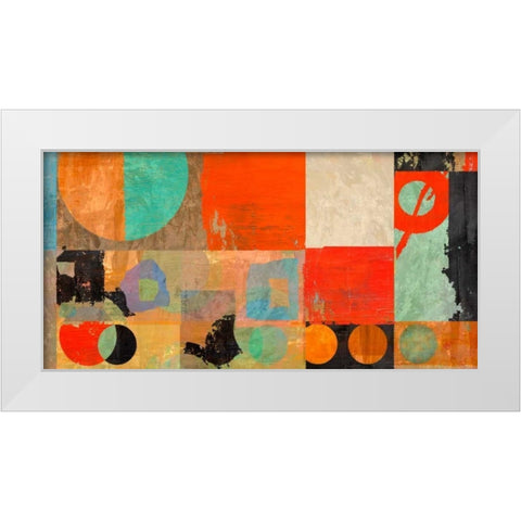 Morning Moves White Modern Wood Framed Art Print by Baron, Alphonse