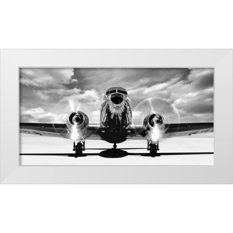 Airplaine taking off White Modern Wood Framed Art Print by Gasoline Images