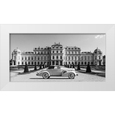 At Belvedere Palace, Vienna White Modern Wood Framed Art Print by Gasoline Images