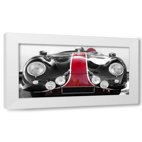 Roaring Bullet White Modern Wood Framed Art Print by Gasoline Images