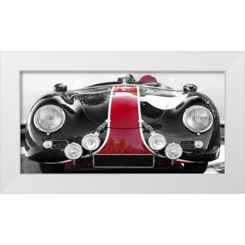 Roaring Bullet White Modern Wood Framed Art Print by Gasoline Images