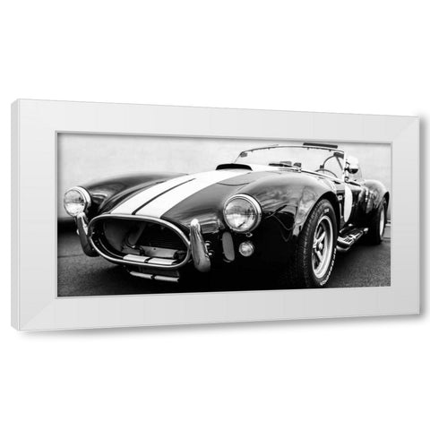 Black Cobra White Modern Wood Framed Art Print by Gasoline Images