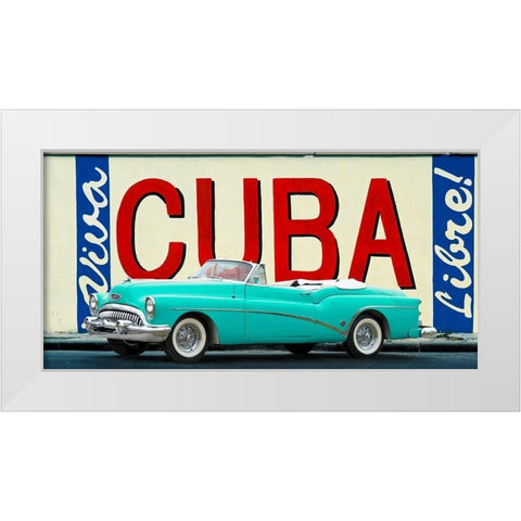Cuba Libre, Havana White Modern Wood Framed Art Print by Gasoline Images