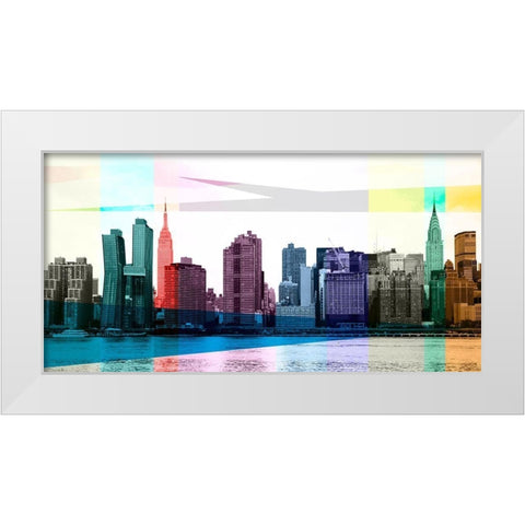 Heart of a City White Modern Wood Framed Art Print by Big City Photos