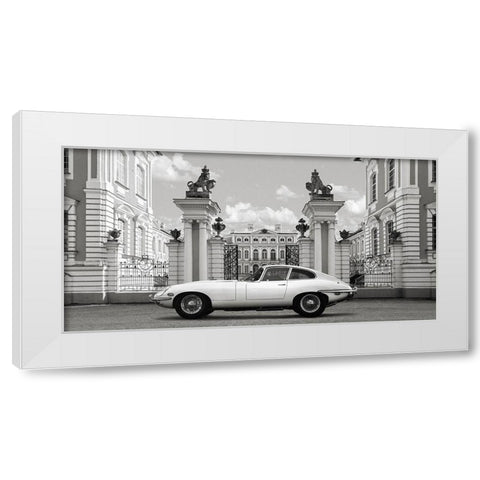 Princess at the Palace White Modern Wood Framed Art Print by Gasoline Images