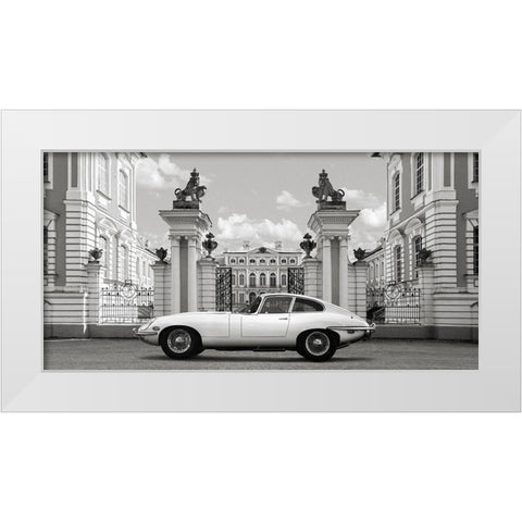 Princess at the Palace White Modern Wood Framed Art Print by Gasoline Images