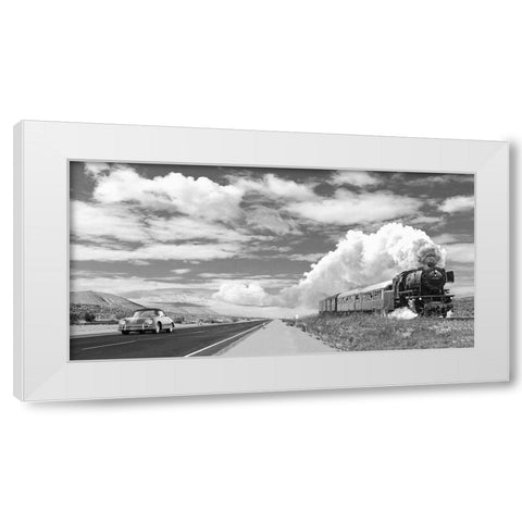 Interstate 59 - detail White Modern Wood Framed Art Print by Gasoline Images
