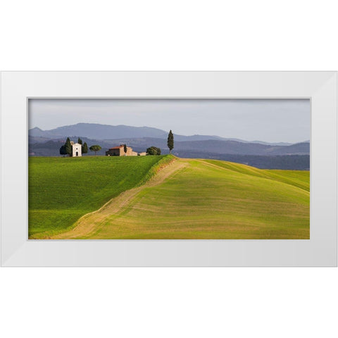 Val dOrcia-Siena-Tuscany (detail) White Modern Wood Framed Art Print by Pangea Images