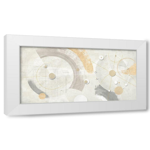 Orbite gemelle White Modern Wood Framed Art Print by Armenti, Arturo