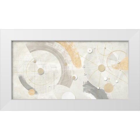 Orbite gemelle White Modern Wood Framed Art Print by Armenti, Arturo