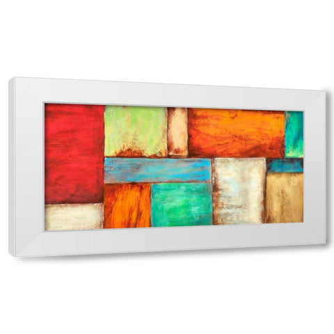 Colors of the Desert White Modern Wood Framed Art Print by Munson, Anne