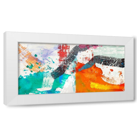 Blinking White Modern Wood Framed Art Print by Anne, Munson