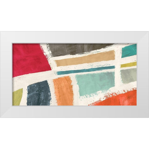 The Sands White Modern Wood Framed Art Print by Anne, Munson