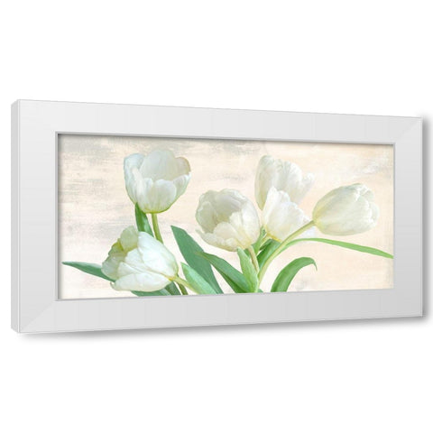 Into the Light White Modern Wood Framed Art Print by Vinci, Alex