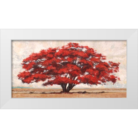 Silva White Modern Wood Framed Art Print by Bacci, Leonardo