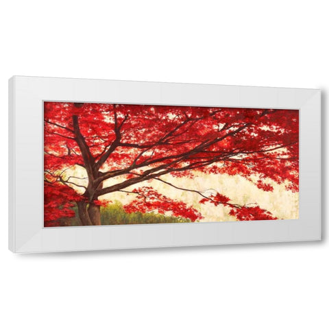 Acero White Modern Wood Framed Art Print by Bacci, Leonardo