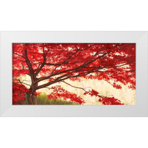Acero White Modern Wood Framed Art Print by Bacci, Leonardo