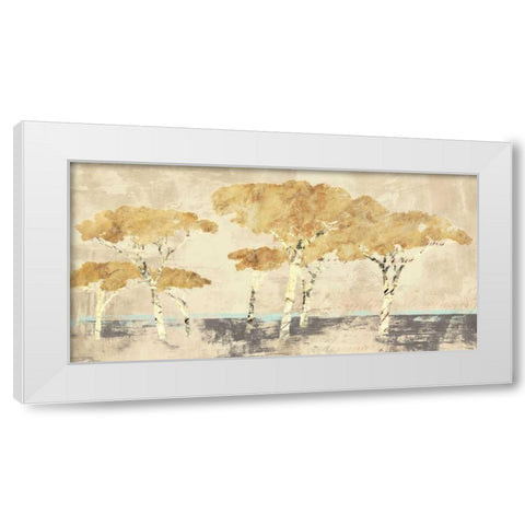 Antibes White Modern Wood Framed Art Print by Bacci, Leonardo