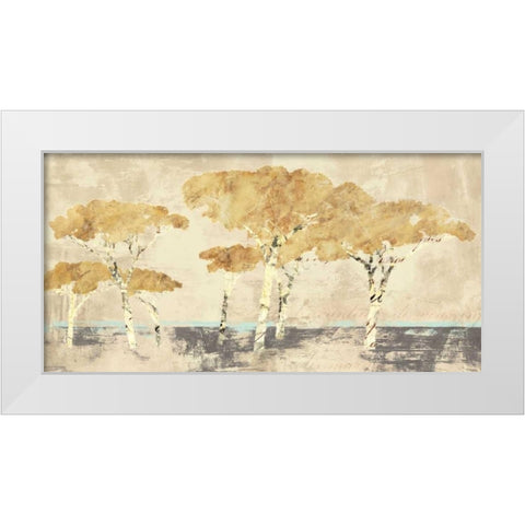 Antibes White Modern Wood Framed Art Print by Bacci, Leonardo