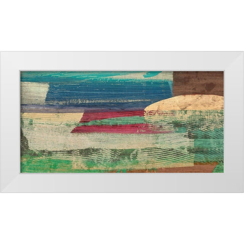 Early Morning on the Enchanted Lagoon White Modern Wood Framed Art Print by Leonardo, Bacci