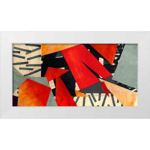 Memphis Blues White Modern Wood Framed Art Print by Bacci, Leonardo