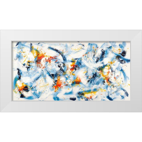 Gestures in Motion White Modern Wood Framed Art Print by Ferri, Bob