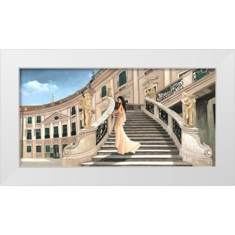 Grand Palais White Modern Wood Framed Art Print by Benson, Pierre
