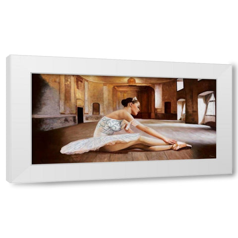 Rehearsal White Modern Wood Framed Art Print by Benson, Pierre