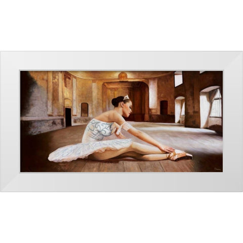 Rehearsal White Modern Wood Framed Art Print by Benson, Pierre