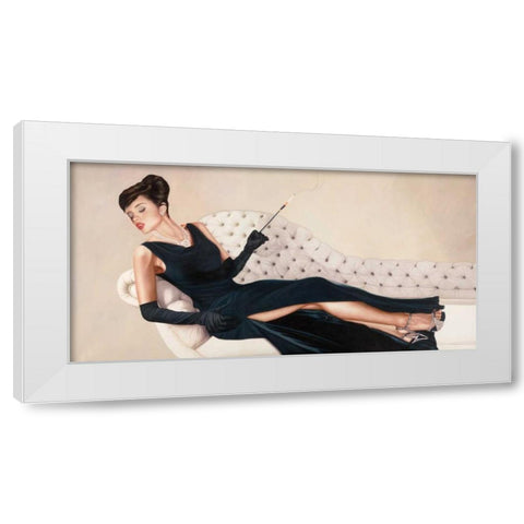 Like a Movie White Modern Wood Framed Art Print by Benson, Pierre