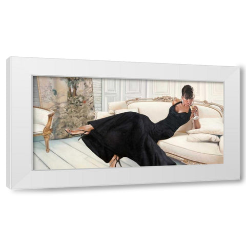 White Interior White Modern Wood Framed Art Print by Benson, Pierre