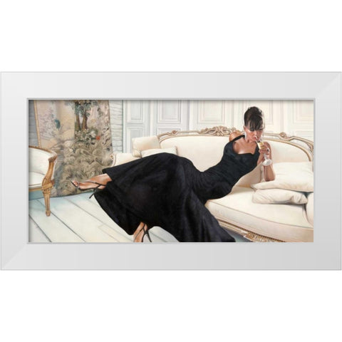 White Interior White Modern Wood Framed Art Print by Benson, Pierre
