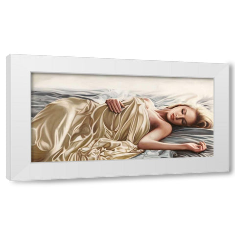 Sleeping Beauty White Modern Wood Framed Art Print by Benson, Pierre