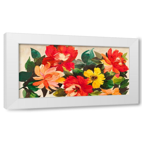 Estate in giardino White Modern Wood Framed Art Print by Borgese, Anna