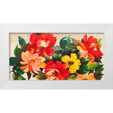 Estate in giardino White Modern Wood Framed Art Print by Borgese, Anna