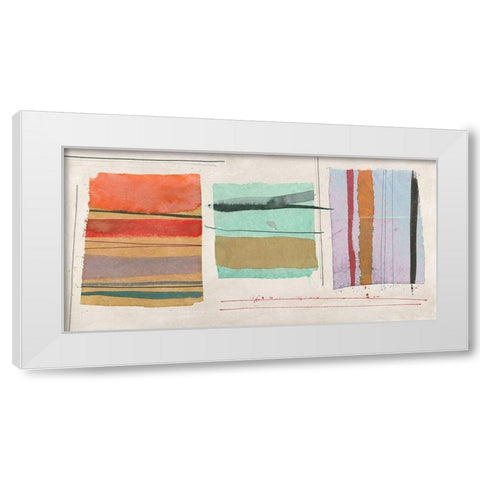 Feeling Happy White Modern Wood Framed Art Print by Viola, Bertel