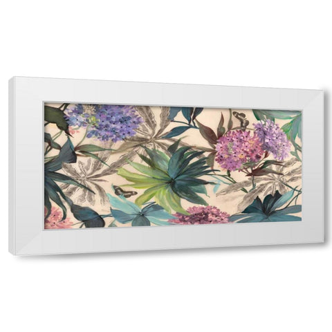 Hydrangeas Panel White Modern Wood Framed Art Print by Grant, Eve C.