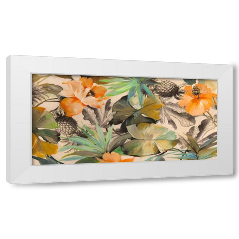 Wild Ibiscus White Modern Wood Framed Art Print by Grant, Eve C.