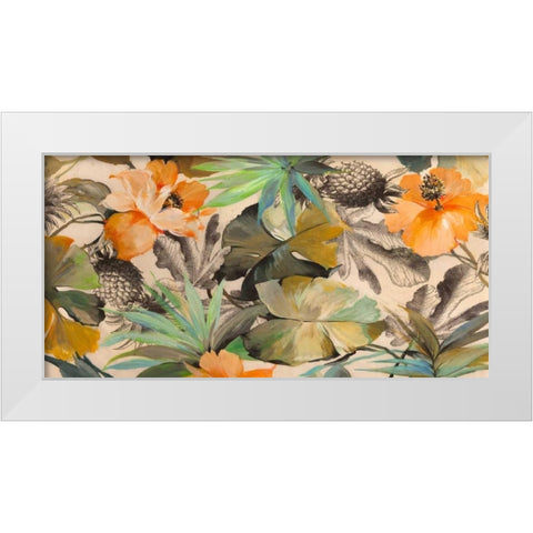 Wild Ibiscus White Modern Wood Framed Art Print by Grant, Eve C.