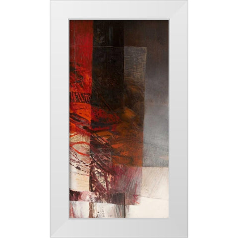 Paesaggio II White Modern Wood Framed Art Print by Censini