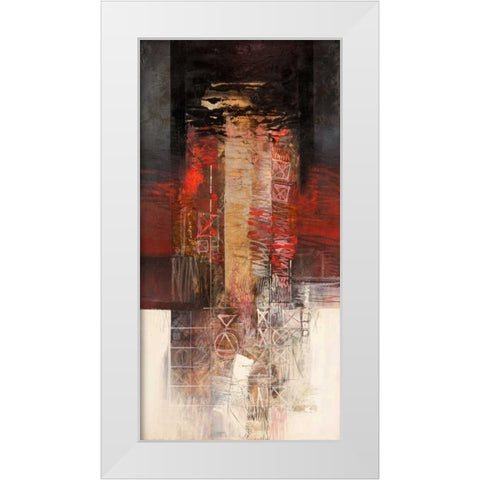 Sentimenti in rosso White Modern Wood Framed Art Print by Censini