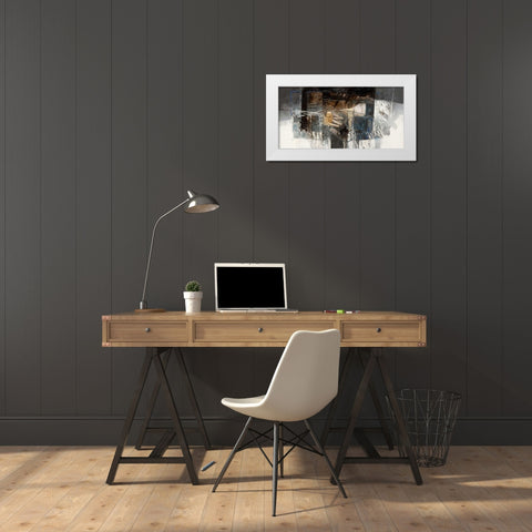 La valle dai riflessi di creta White Modern Wood Framed Art Print by Censini