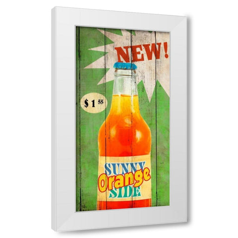 New! White Modern Wood Framed Art Print by Teller, Skip