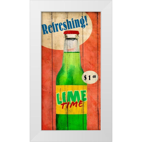 Refreshing White Modern Wood Framed Art Print by Teller, Skip