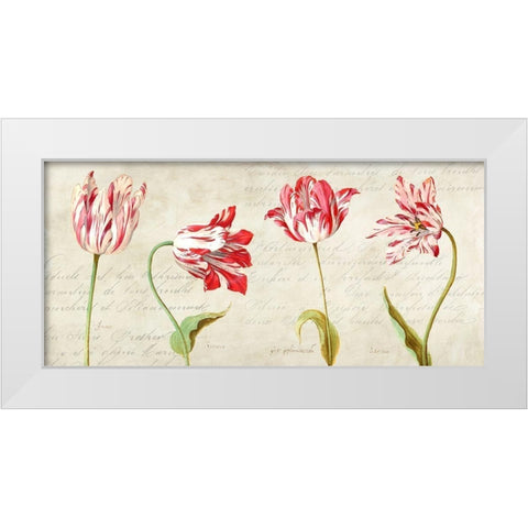 Botaniques Moderne White Modern Wood Framed Art Print by Dellal, Remy